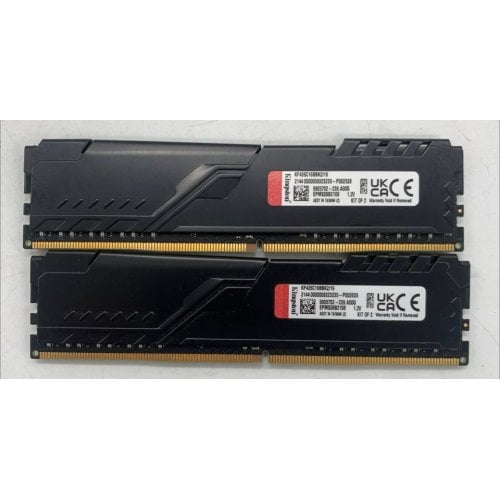 Озу Kingston DDR4 16GB (2x8GB) 2666Mhz FURY Beast Black (KF426C16BBK2/16) (Восстановлено продавцом, 923282) купить в Украине | Telemart фото