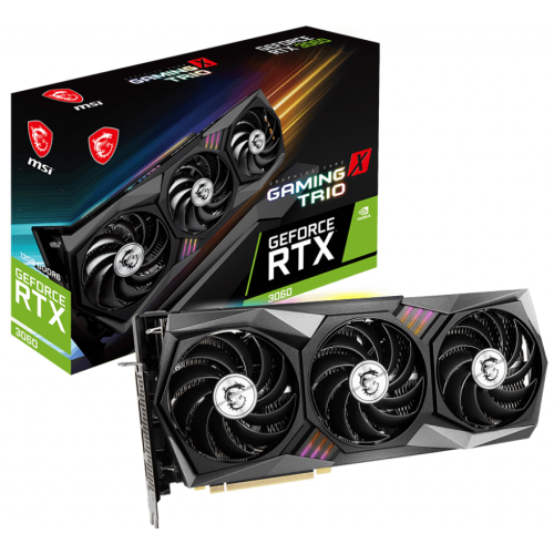 Видеокарта MSI GeForce RTX 3060 GAMING X TRIO 12288MB (RTX 3060 GAMING X TRIO 12G) (Восстановлено продавцом, 923401) купить в Украине | Telemart фото