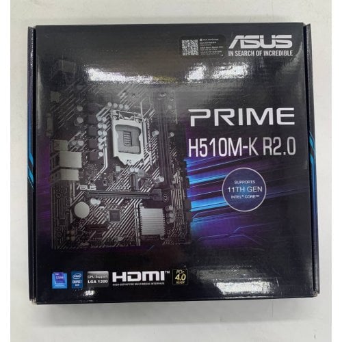 Материнська плата Asus PRIME H510M-K R2.0-CSM (s1200, Intel H470) (Відновлено продавцем, 923485) купити в Україні | Telemart фото