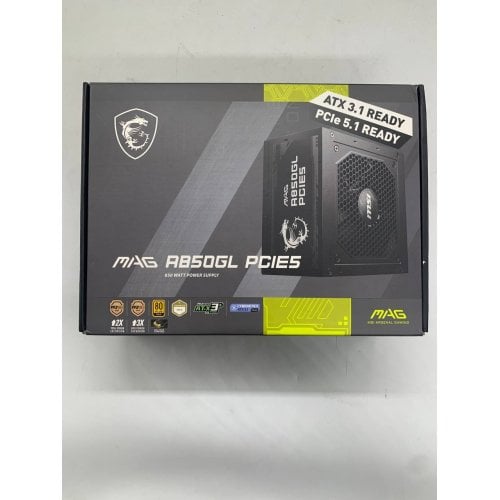 Блок питания MSI MAG 850W PCIE5 (A850GL) (Восстановлено продавцом, 923489) купить в Украине | Telemart фото