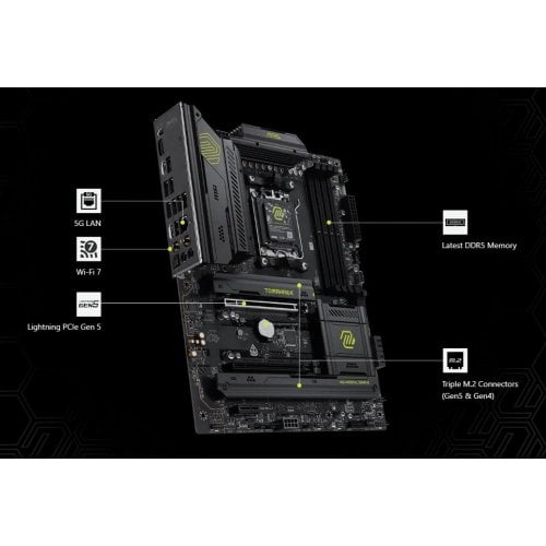 Уценка материнская плата MSI MAG B850 TOMAHAWK WIFI (sAM5, AMD B850) (Повреждена упаковка, 923606) купить в Украине | Telemart фото