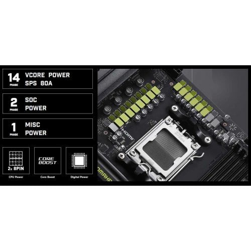 Уценка материнская плата MSI MAG B850 TOMAHAWK WIFI (sAM5, AMD B850) (Повреждена упаковка, 923606) купить в Украине | Telemart фото