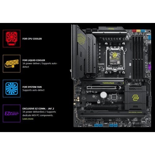 Уценка материнская плата MSI MAG B850 TOMAHAWK WIFI (sAM5, AMD B850) (Повреждена упаковка, 923606) купить в Украине | Telemart фото