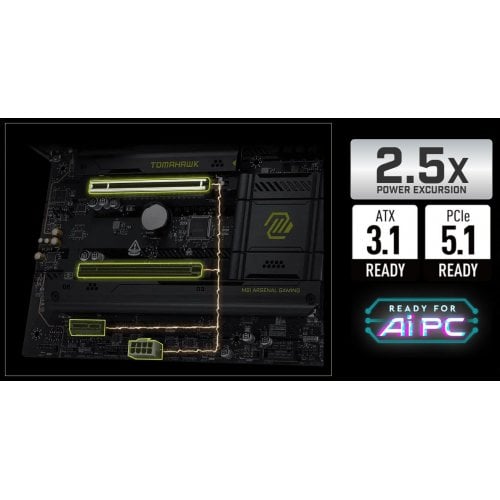 Уценка материнская плата MSI MAG B850 TOMAHAWK WIFI (sAM5, AMD B850) (Повреждена упаковка, 923606) купить в Украине | Telemart фото