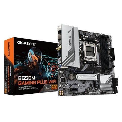 Уценка материнская плата Gigabyte B650M GAMING PLUS WIFI (sAM5, AMD B650) (Вскрытая упаковка, 923669) купить в Украине | Telemart фото