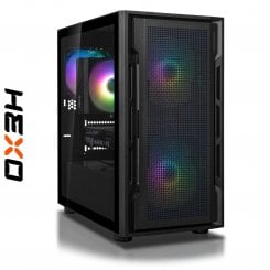Компьютер HEXO Gaming RTX5060 Pro (HGP-7500FN5060-32S1TBK) Black / AMD Ryzen 5 7500F (3.7-5.0), 6 ядер / NVIDIA GeForce RTX 5060 / 32 ГБ (DDR5) / 1024 ГБ (SSD)