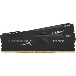 Озу HyperX DDR4 32GB (2x16GB) 2666Mhz Fury Black (HX426C16FB3K2/32) (Восстановлено продавцом, 923696)