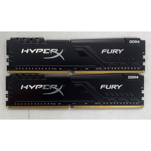 Озу HyperX DDR4 32GB (2x16GB) 2666Mhz Fury Black (HX426C16FB3K2/32) (Восстановлено продавцом, 923696) купить в Украине | Telemart фото