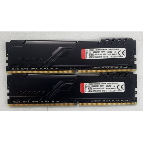 Озу HyperX DDR4 32GB (2x16GB) 2666Mhz Fury Black (HX426C16FB3K2/32) (Восстановлено продавцом, 923696) купить в Украине | Telemart фото