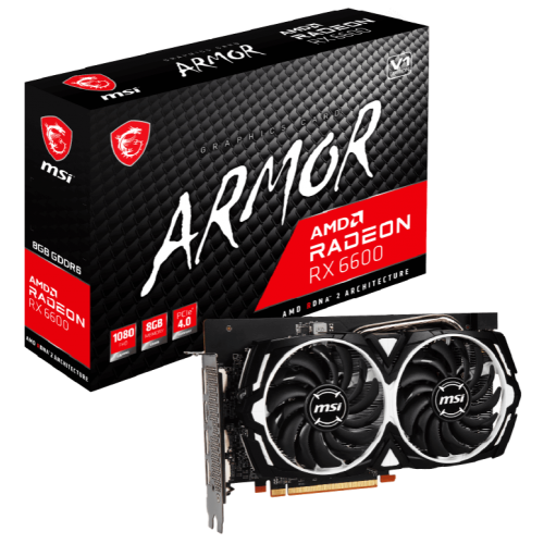 Видеокарта MSI Radeon RX 6600 Armor 8192MB (RX 6600 ARMOR 8G) (Восстановлено продавцом, 923698) купить в Украине | Telemart фото