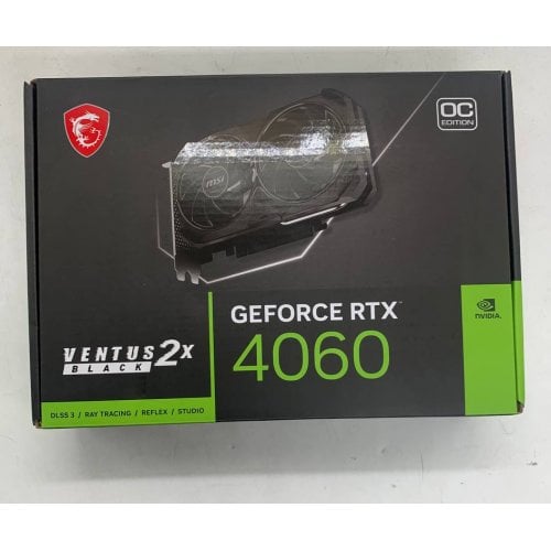 Видеокарта MSI GeForce RTX 4060 VENTUS 2X BLACK OC 8192MB (RTX 4060 VENTUS 2X BLACK 8G OC) (Восстановлено продавцом, 923706) купить в Украине | Telemart фото