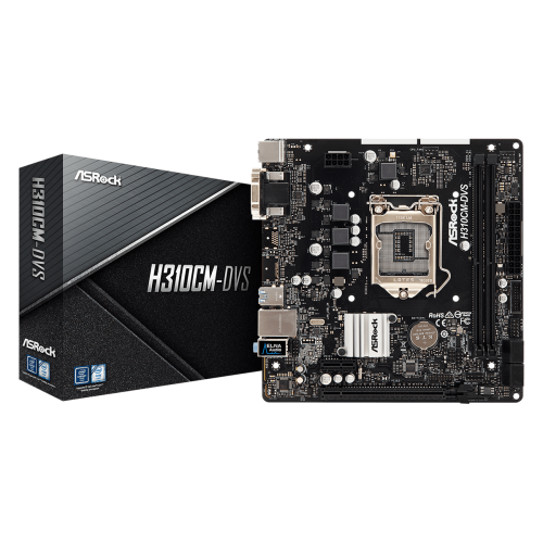 Материнская плата AsRock H310CM-DVS (s1151-V2, Intel H310) (Восстановлено продавцом, 923710) купить в Украине | Telemart фото