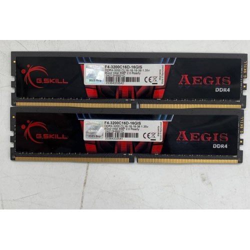 Озп G.Skill DDR4 16GB (2x8GB) 3200Mhz Aegis (F4-3200C16D-16GIS) (Відновлено продавцем, 923799) купити в Україні | Telemart фото