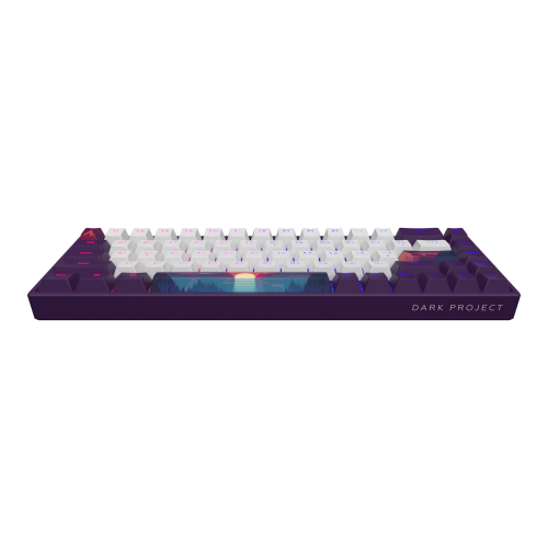 Уцінка клавіатура Dark Project 68 Sunrise PBT RGB Mech G3MS Sapphire (DPP68_GSH_SUNR_ANSI_UA) Violet/White (Розкрита упаковка, 923815) купити в Україні | Telemart фото