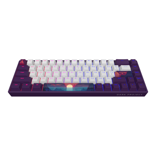 Уцінка клавіатура Dark Project 68 Sunrise PBT RGB Mech G3MS Sapphire (DPP68_GSH_SUNR_ANSI_UA) Violet/White (Розкрита упаковка, 923815) купити в Україні | Telemart фото