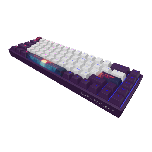 Уцінка клавіатура Dark Project 68 Sunrise PBT RGB Mech G3MS Sapphire (DPP68_GSH_SUNR_ANSI_UA) Violet/White (Розкрита упаковка, 923815) купити в Україні | Telemart фото