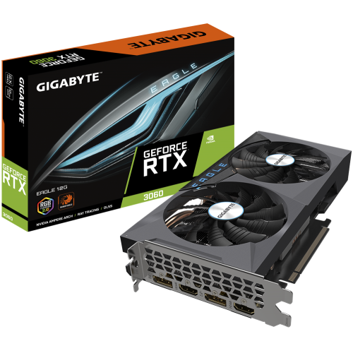 Відеокарта Gigabyte GeForce RTX 3060 EAGLE 12288MB (GV-N3060EAGLE-12GD 2.0) (Відновлено продавцем, 923885) купити в Україні | Telemart фото