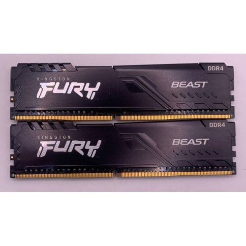 Озп Kingston DDR4 16GB (2x8GB) 2666Mhz FURY Beast Black (KF426C16BBK2/16) (Відновлено продавцем, 923936) купити в Україні | Telemart фото