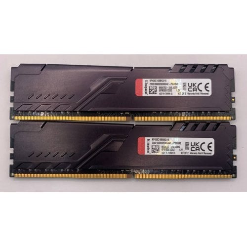 Озп Kingston DDR4 16GB (2x8GB) 2666Mhz FURY Beast Black (KF426C16BBK2/16) (Відновлено продавцем, 923936) купити в Україні | Telemart фото