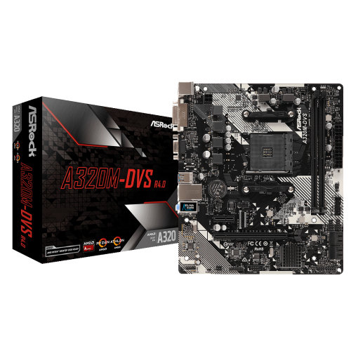 Материнская плата AsRock A320M-DVS R4.0 (sAM4, AMD A320) (Восстановлено продавцом, 923937) купить в Украине | Telemart фото