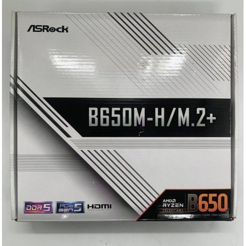 Материнская плата AsRock B650M-H/M.2+ (sAM5, AMD B650) (Восстановлено продавцом, 923940) купить в Украине | Telemart фото