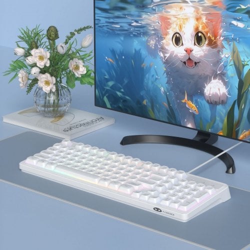 Уцінка клавіатура MageGee GK980 (6971969727090-UA) White (Розкрита упаковка, 923958) купити в Україні | Telemart фото