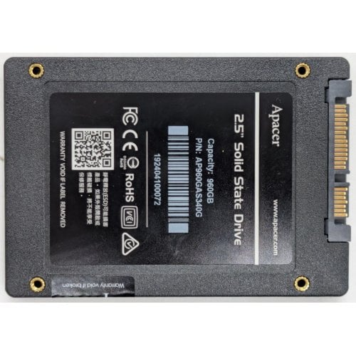 Ssd-диск Apacer AS340 Panther TLC 960GB 2.5" (AP960GAS340G-1) (Восстановлено продавцом, 924102) купить в Украине | Telemart фото