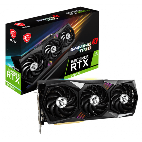 Видеокарта MSI GeForce RTX 3080 Ti GAMING X TRIO 12288MB (RTX 3080 Ti GAMING X TRIO 12G) (Восстановлено продавцом, 924152) купить в Украине | Telemart фото