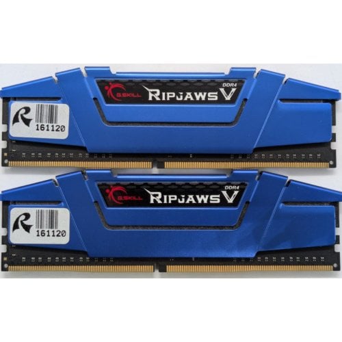 Озу G.Skill DDR4 16GB (2x8GB) 2666Mhz Ripjaws V Blue (F4-2666C15D-16GVB) (Восстановлено продавцом, 924264) купить в Украине | Telemart фото