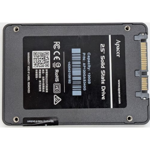 Ssd-диск Apacer 120GB 2.5" (AP120GAS340G) (Восстановлено продавцом, 924284) купить в Украине | Telemart фото