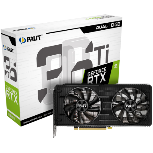 Видеокарта Palit GeForce RTX 3060 Ti Dual V1 8192MB (NE6306T019P2-190AD) LHR (Восстановлено продавцом, 924303) купить в Украине | Telemart фото