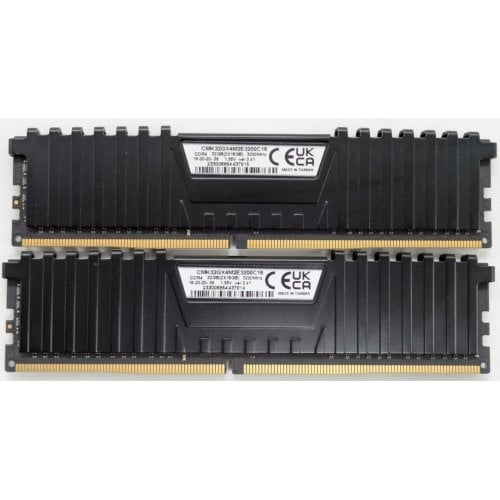 Озп Corsair DDR4 32GB (2x16GB) 3200Mhz Vengeance LPX Black (CMK32GX4M2E3200C16) (Відновлено продавцем, 924346) купити в Україні | Telemart фото