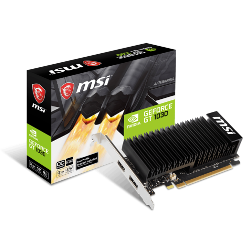 Відеокарта MSI GeForce GT 1030 OC Low Profile 2048MB (GeForce GT1030 2GHD4 LP OC) (Відновлено продавцем, 924375) купити в Україні | Telemart фото