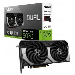 Уцінка відеокарта Asus Dual GeForce RTX 5070 OC 12288MB (DUAL-RTX5070-O12G) (Розкрита упаковка, 924524)