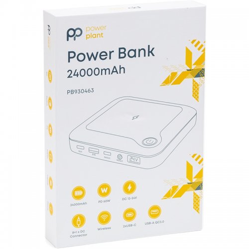 Powerbank PowerPlant 24000mAh 60W (PB930463) Black купити в Україні | Telemart фото
