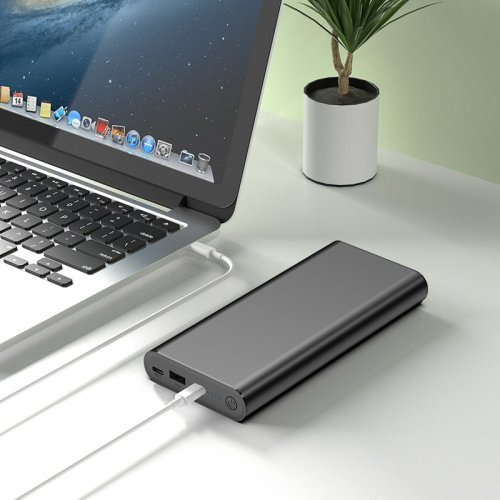 Powerbank PowerPlant 26800mAh 100W (PB930470) Black купити в Україні | Telemart фото