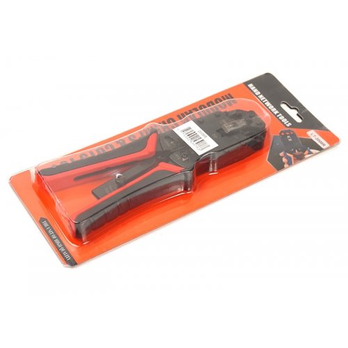Обжимной инструмент PowerPlant RJ45 RJ12 RJ11 Crimping Tool (2008R) Black/Red купить в Украине | Telemart фото