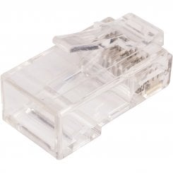 Коннектор PowerPlant RJ45 8P8C UTP Cat6 Load Bar LY-US012 100pcs (TV992324) Transparent