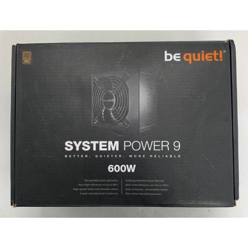 Блок живлення Be Quiet! System Power 9 600W (BN247) (Відновлено продавцем, 924606) купити в Україні | Telemart фото