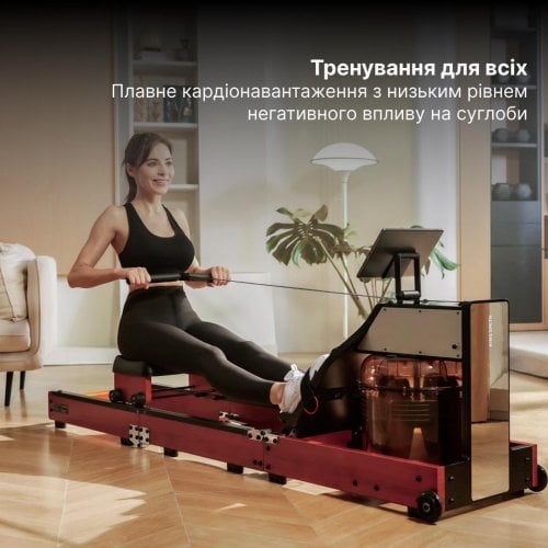 Гребной тренажер KingSmith WM10 Pro Black Walnut купить в Украине | Telemart фото