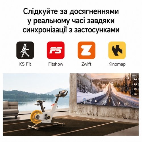 Велотренажер KingSmith PB08S White купить в Украине | Telemart фото