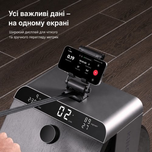 Гребной тренажер KingSmith WM20 Black купить в Украине | Telemart фото