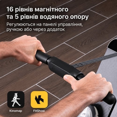 Гребной тренажер KingSmith WM20 Black купить в Украине | Telemart фото
