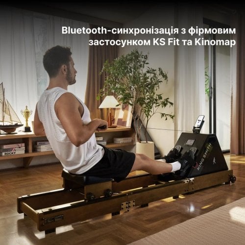 Гребной тренажер KingSmith WR20 Black Walnut купить в Украине | Telemart фото