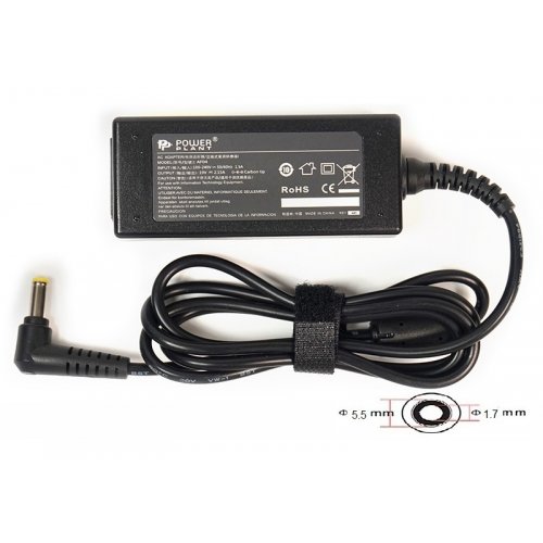 Блок питания для ноутбука PowerPlant Acer 19V 2.15A 40W 5.5x1.7mm (AC40F5517) Black купить в Украине | Telemart фото
