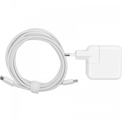 Блок питания для ноутбука PowerPlant Apple 20V 1.5A 30W USB Type-C (AP29USBC) White купить в Украине | Telemart фото