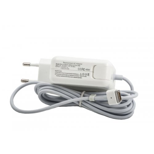 Блок питания для ноутбука PowerPlant Apple 14.5V 3.1A 45W MagSafe (AP45PMAG) White купить в Украине | Telemart фото
