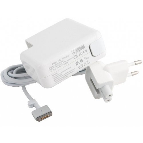 Блок питания для ноутбука PowerPlant Apple 16.5V 3.65A 60W MagSafe 2 (AP60KMAG2) White купить в Украине | Telemart фото