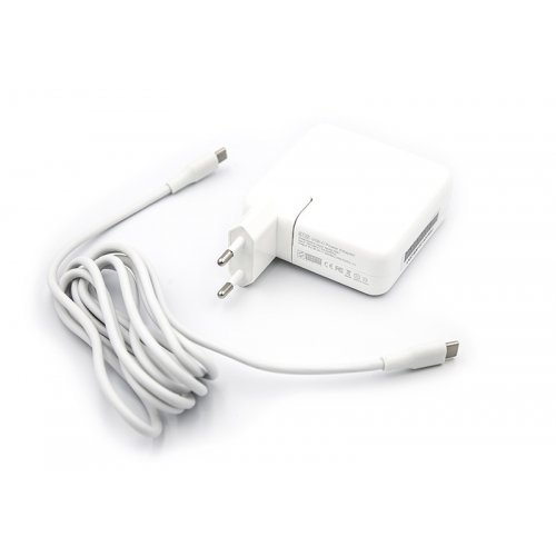 Блок питания для ноутбука PowerPlant Apple 5-20.3V 3A 61W USB Type-C (AP61HCUSB) White купить в Украине | Telemart фото