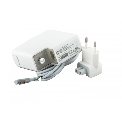 Блок питания для ноутбука PowerPlant Apple 18.5V 4.6A 85W MagSafe (AP85EMAG) White купить в Украине | Telemart фото